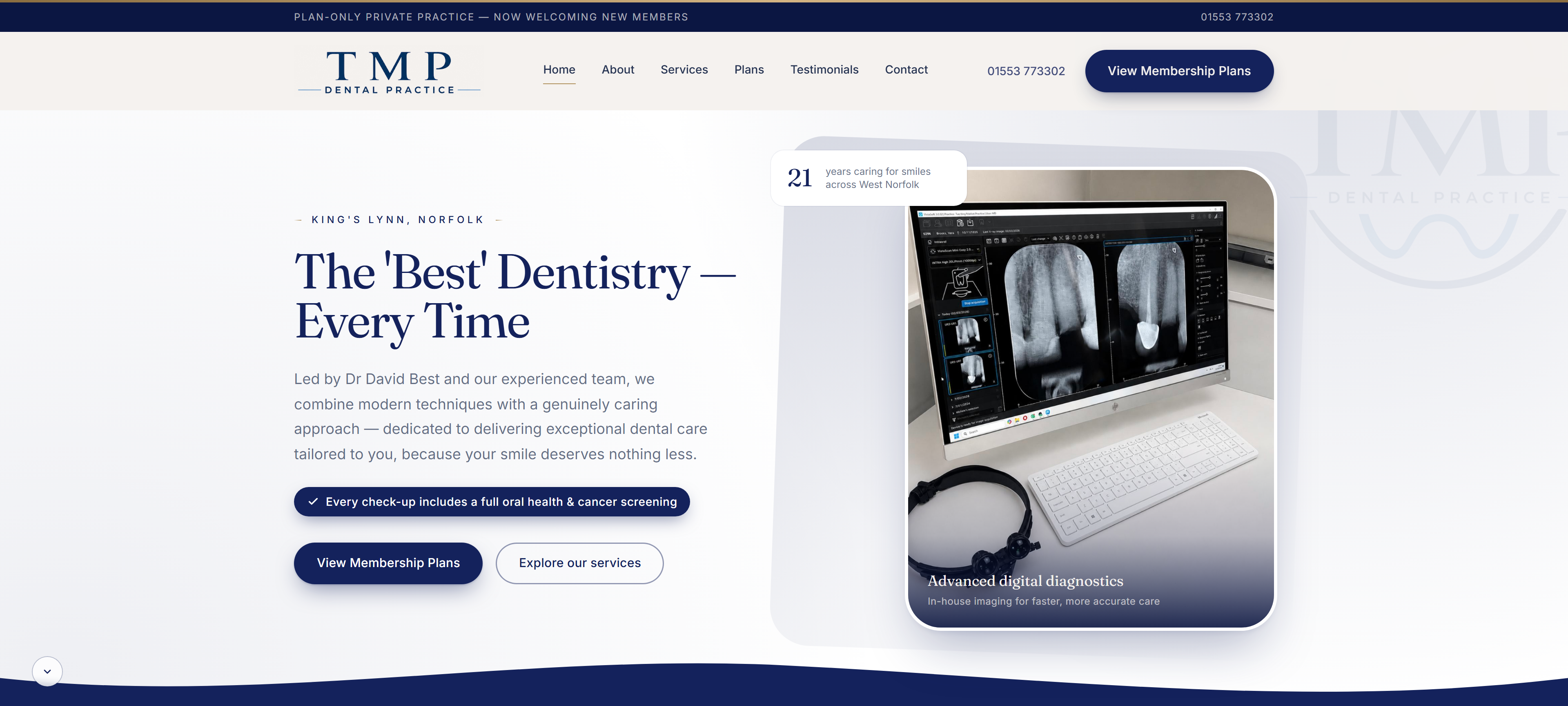 Tuesday Market Dental Practice — homepage
