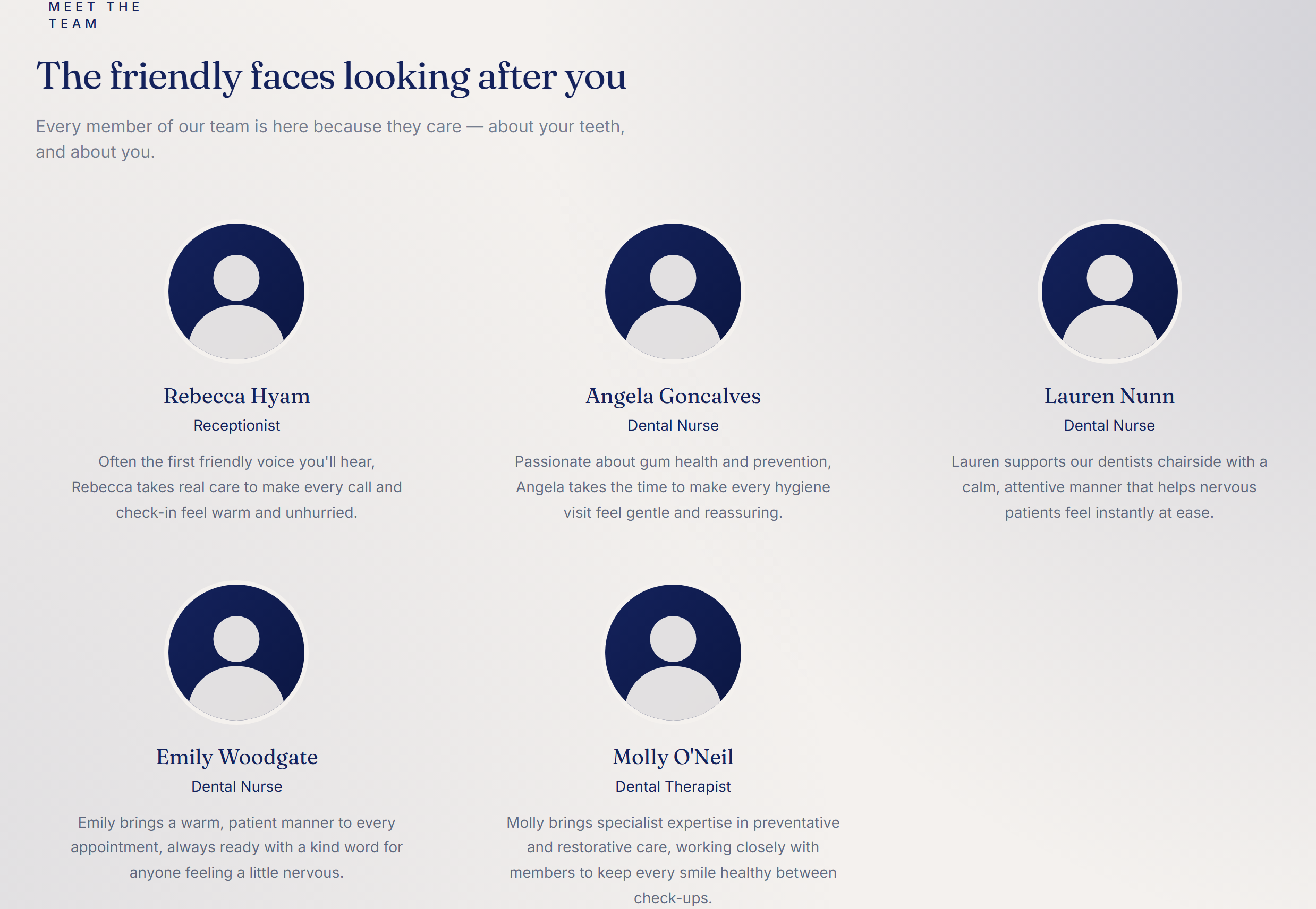 Tuesday Market Dental Practice — meet the team